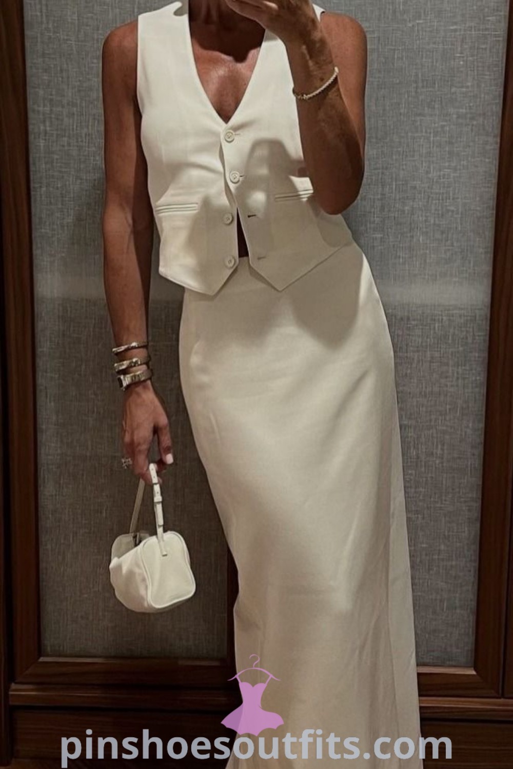 Chic all white fashion showcasing super stylish outfits with a combination of work fits and street style elements, emphasizing quiet luxury and old money style. Discover inspiring outfit ideas to look expensive and elegant at pinshoesoutfits.com.