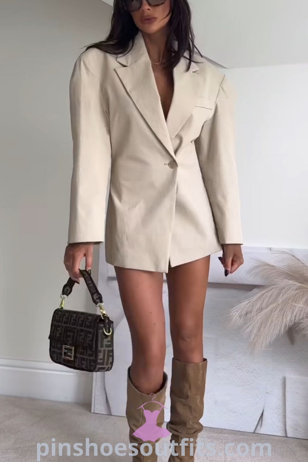 Chic fall outfit featuring a stylish beige ensemble perfect for teens, embodying the Old Money aesthetic with elegance. Discover inspiring outfit ideas for fashion-forward looks this season at pinshoesoutfits.com.