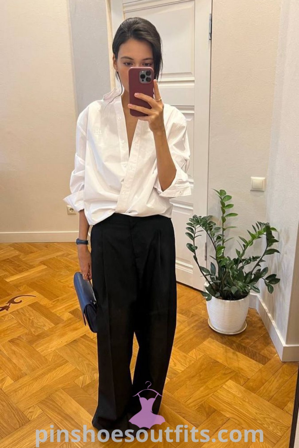 Chic autumn work outfits showcasing minimalist fashion, daily fashion trends, and office attire ideas. Outfits for women that are stylish and elegant, perfect for various occasions. Find more outfit inspirations at pinshoesoutfits.com