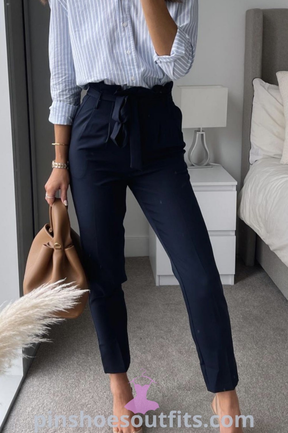 Classy professional spring work outfits including corporate dresses and business casual attire, perfect for women looking to elevate their office wear. Explore outfit ideas to inspire your look this season at pinshoesoutfits.com.