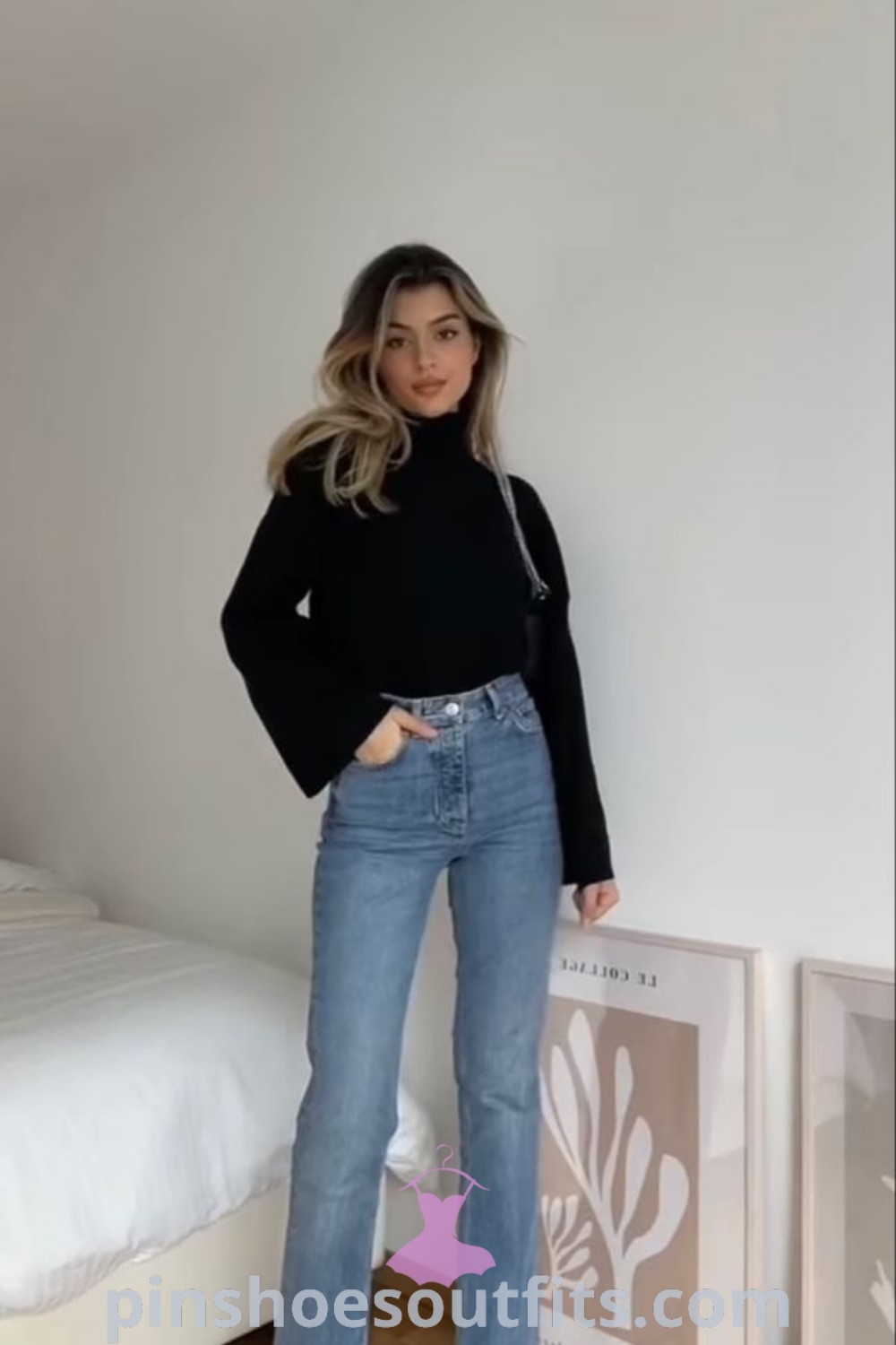 Business Casual for Teens outfit featuring stylish jeans, layered with a tailored blazer and complemented by trendy shoes and chic accessories. This look is designed for comfort and elegance, ideal for school or social gatherings. Explore more outfit ideas at pinshoesoutfits.com.