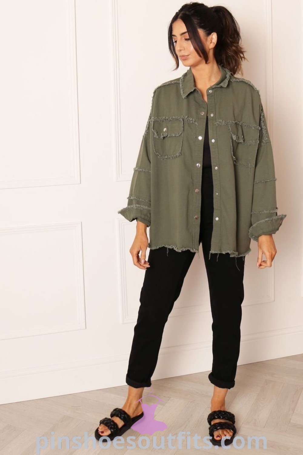 Chic midsize casual outfits including trendy styles for work from home, comfortable zoo day looks, and all black spring outfits for work. Explore casual trendy outfits for fall and outdoorsy professional styles to inspire your look this season at pinshoesoutfits.com.