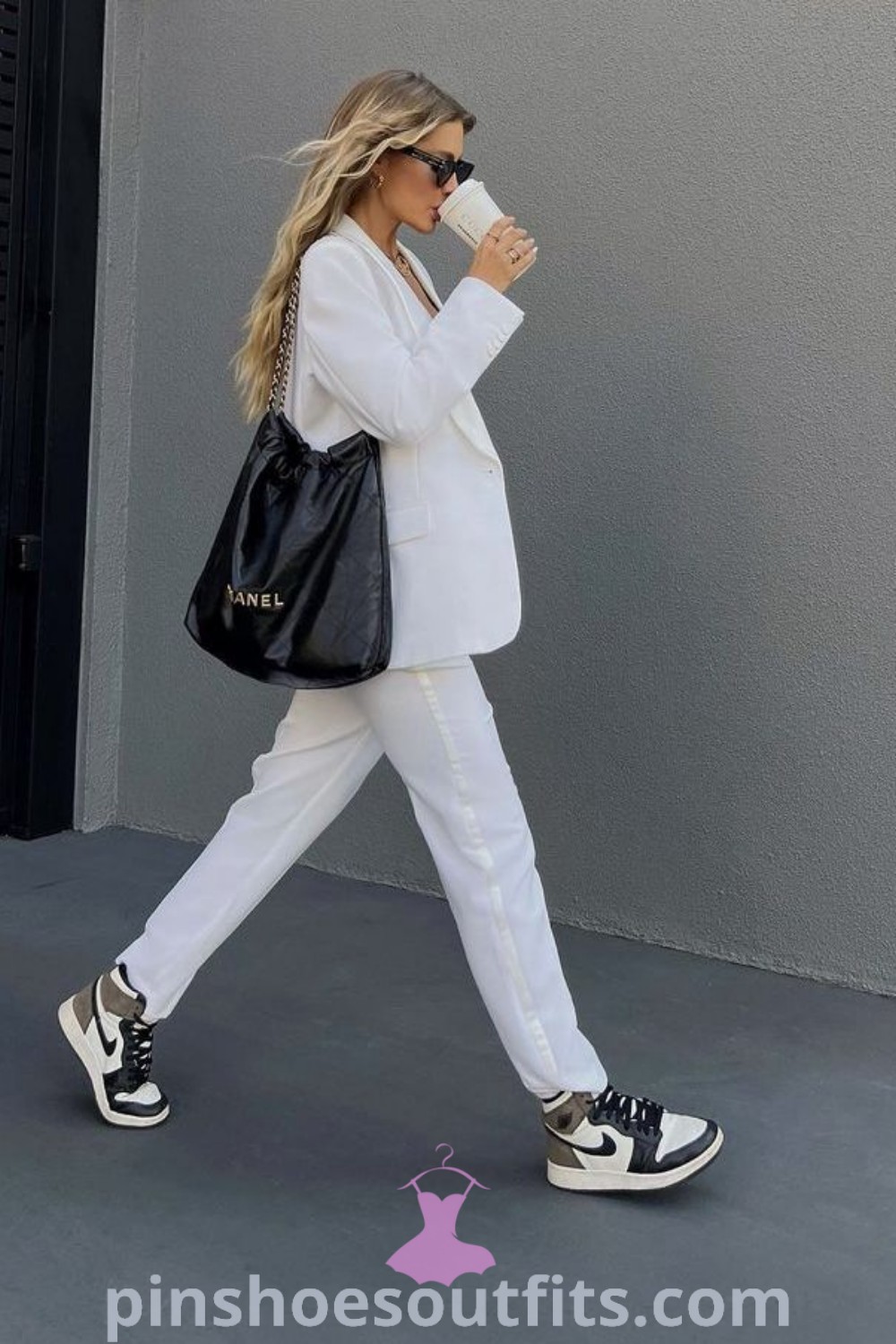 Chic outfit ideas featuring Nike Dunks, formal outfits with sneakers, and stylish looks for women. Discover outfit inspo that combines elegance with comfort, from office-ready styles to casual Coach outfits. Enhance your wardrobe with super stylish outfits for every occasion at pinshoesoutfits.com.